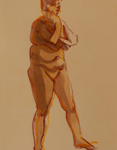 Walter van Dieren | Vrouwelijk model, poserend